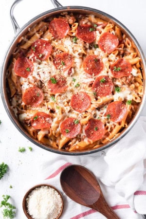 pizza pasta - one pot meal