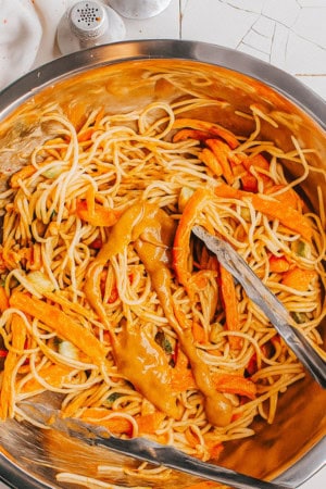 cold peanut Noodle Pasta salad