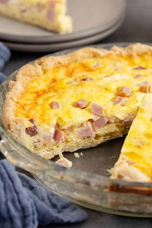 ham and Swiss quiche