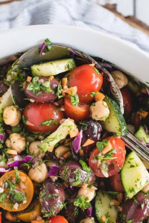 vegan chickpea salad