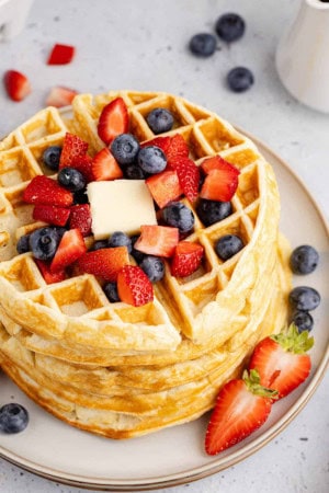 Mother's day brunch ideas- - waffles