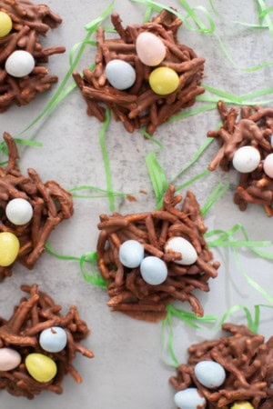 bird's nest cookies for spring baking