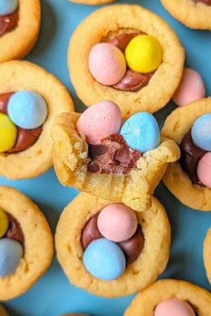 spring baking - mini egg cookie cups
