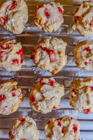 strawberry scone cookie