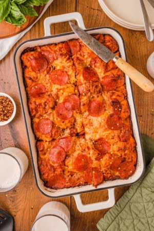pizza casserole - kid-friendly dinners