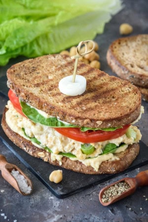 chickpea salad sandwich - Corrie cooks