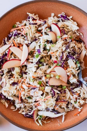 lemon tahini slaw