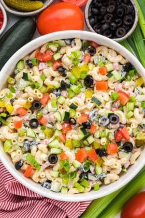 vegetable macaroni salad