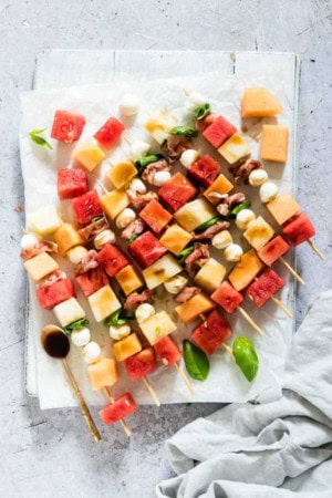 picnic food ideas - watermelon skewers