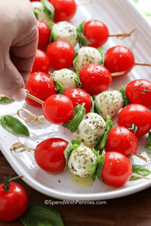 Caprese skewers
