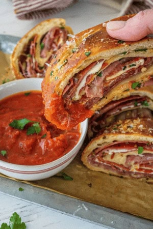 fall appetizers -stromboli