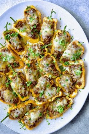 taco-stuffed mini peppers
