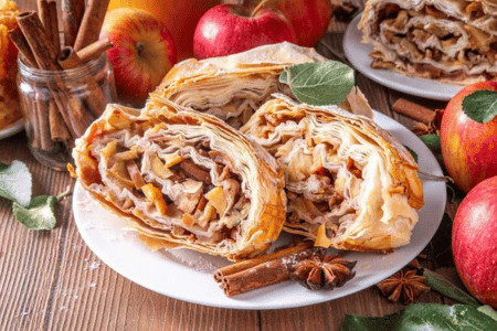 fall baking - apple strudel