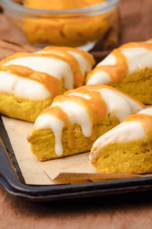 Fall baking - Starbucks copycat pumpkin scones