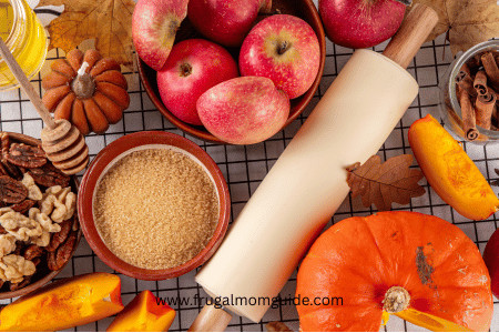 variety of fall ingredients and flavors