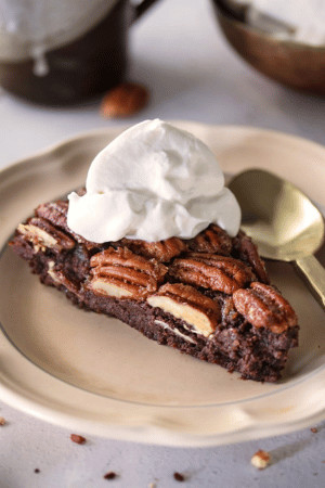 fall baking - pecan pie brownie