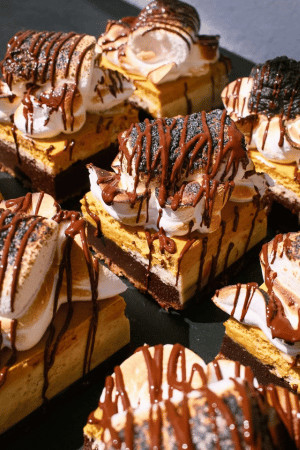pumpkin snickerdoodle s'mores brownies