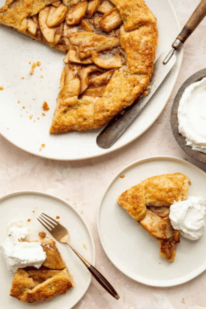 fall desserts - apple crostata